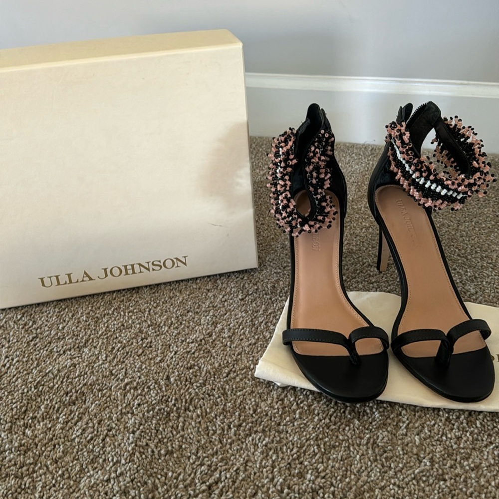 Ulla Johnson Kassia Heel in Noir - size 40